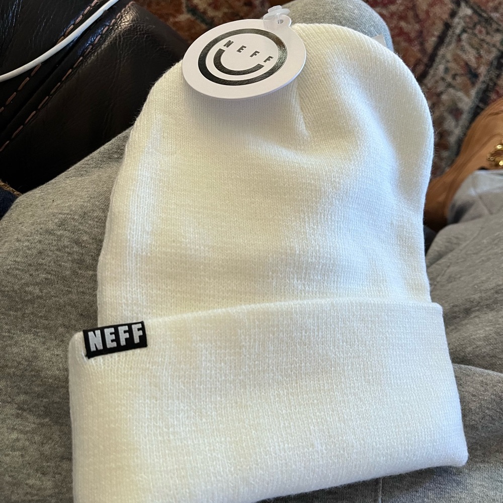 Neff Fun Guys White Beanie - Picture 2 of 6